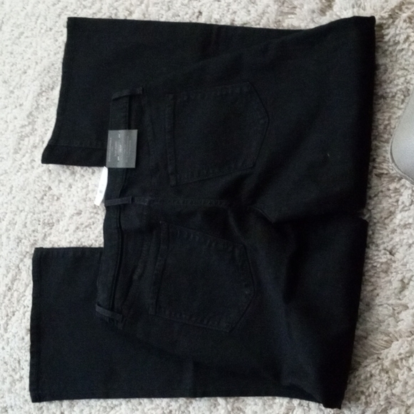 Banana Republic High Rose Slim Flare Petite Black Jeans - Picture 8 of 8